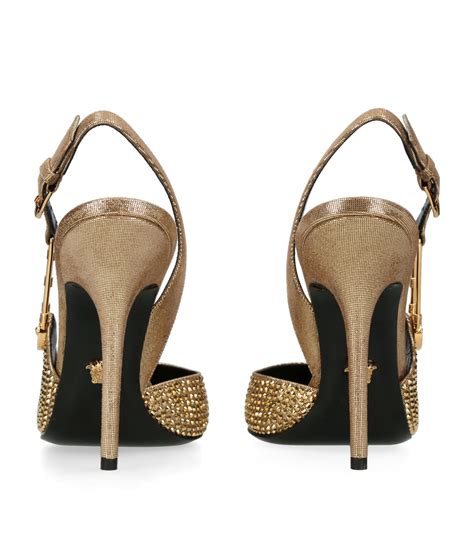 pumps versace|versace safety pin slingback pumps.